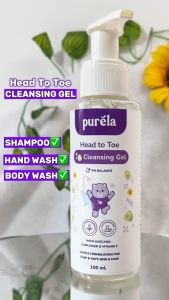 PURELA Head To Toe Cleansing Gel 100 ml - Baby Hair and Body Wash