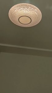 Ceiling Lights โคมไฟเพดาน ไฟเพดานบ้าน LED โคมระย้าคริสตัล โคมไฟห้องนั่งเล่น ห้องนอนของโรงแรม โคมระย้าคริสตัลยุโรป โคมไฟเปลี่ยนสี 3สี