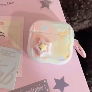 3D Color Pentagram Earphones Case for AirPods Pro2 Pro 4 3 2 1 Anti fall headphone cover for AirPods case casing