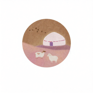 YUNHAOBUYI | Pink Round Easy-Care Childrens Rug