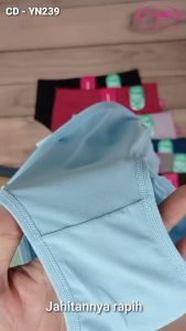 celana dalam lidily YN239 cd cewek isi 3 pcs ukuran jumbo dewasa bahan katun polos menyerap keringat
