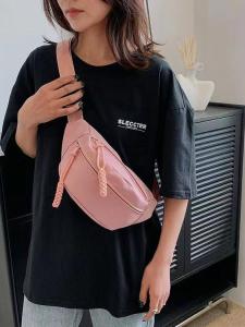 Cool Large Capacity Ladies Sports Chest Bag Lightweight Crossbody Bag Casual Japanese Style Student Single Shoulder Bag