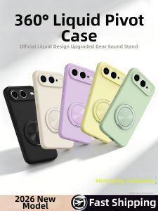 LUXUAN | Liquid Silicone Magnetic Rotatable Stand Full Protection Case