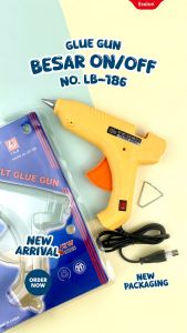 Glue Gun Besar LB-186 / Alat Tembak Lem Bakar / Glue Gun dengan ON/OFF