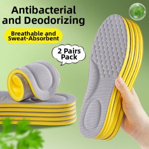 ZUYINBULUO | Antibacterial Deodorizing Sweat Absorbing Mens Shoe Insoles