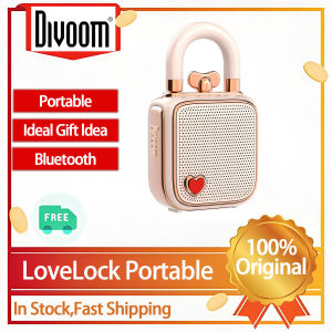 Original Divoom LoveLock Portable Bluetooth Speaker Mini Cute Retro Stylish Design 5W Sound Box Ideal Gift for Girl