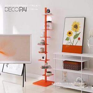 Rotating Invisible Spiral Bookshelf and Display Shelf for Living Room