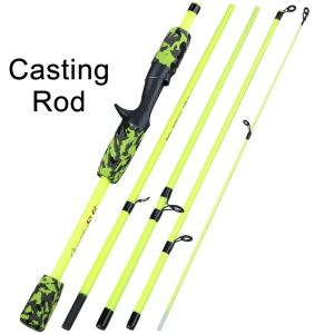 Sougayilang New 5 Section Portable Travel Fishing Rod Ultralight Weight Eva Handle Spinning/Casting Fishing Pole Fishing Tackle