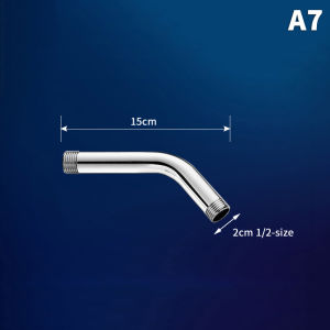 【JR】1PC Wall Shower Arm Rust Proof Shower Head Extension Pipe Stainless Steel Arm Bracket Bathroom Home Accessories