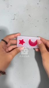 Cetakan Resin Star Moon Cetakan Gantungan Kunci Bentuk Bulan Bintang Cetakan Liontin Anting Kalung Bahan Silikon Karet Silicone Elastis Lentur Silicon Anti lengket