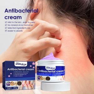 30G Antibacterial Cream Psoriasis Eczema Treatment Anti-itch Bacterial Cream For Itchy Skin and Allergy Quick Relief Itching Eczema Anti Itch Cream Skin Care