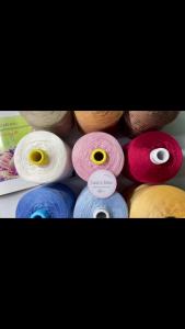 Yarn - Sợi Lụa Latin 100% | Màu trơn - Cỡ sợi 08mm | Sợi cao cấp bóng mền nhẹ đẹp - Combo trên 500gram | Terri Store