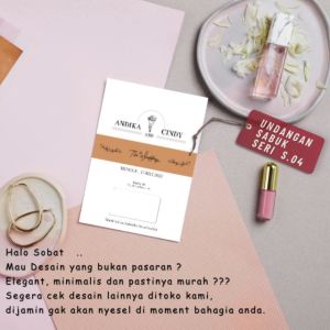 Undangan Pernikahan Murah | Khitan | Tasyakuran | 100pcs | SERI S.04