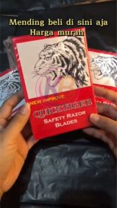 (10 Pcs) Silet Tiger Quick / Pisau Silet Cukur / Tajam Anti Karat / Safety Razor Blades / Keep Blessing