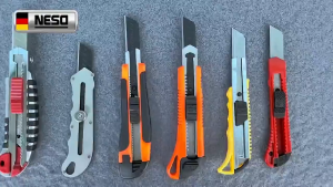 Pisau Pemotong Kertas Knife Utility Auto Lock multifungsi penggaris kater tajam Pisau Cutter