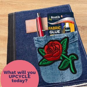 Bostik Fabric Glue 20ml strong adhesive for fabric repairs and crafts machine washable safe to iron