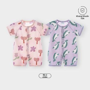 TONGLIANCHUXIN | Bodysuit Hơi Thở Mùa Hè Cho Bé Bằng Cotton Lạnh