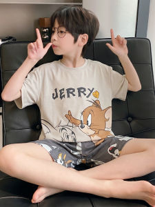 SHAPRA | Summer Cotton Cartoon Short Sleeve Boys Home Wear Set