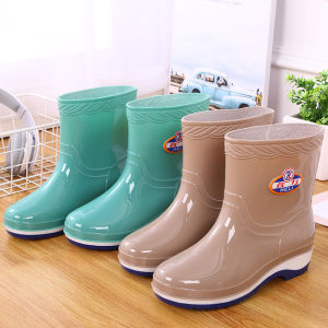 HUAZINIAO | Non-slip Durable Comfortable Waterproof Fleece-lined Insulated Rain Boots