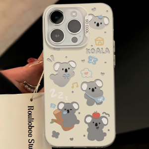 Cute Koala Couple Suitable  16Promax Mobile Phone Case Compatible with OnePlus Xiaomi Redmi Honor And Meizu Models