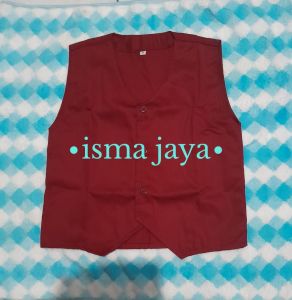 Rompi Ml marun polos bahan drill kwalitas premium