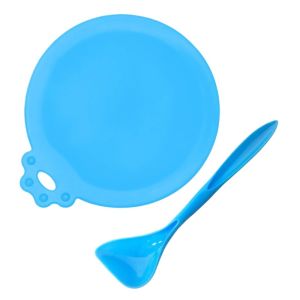 XMSJ | Reusable Silicone Pet Can Cover Fresh-keeping Cover with Spoon Sealing Cover Cat and Dog Food Storage Tank Cover Pet Supplies