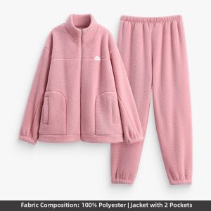 FENTENG | Autumn Winter Couple Pajamas Plush Flannel Anti Static