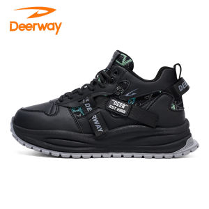 Deerway Mens High Top Casual Work Shoes Autumn Season Teenage Sports Increase Height Versatile Dad Trendy Shoes Comfortable