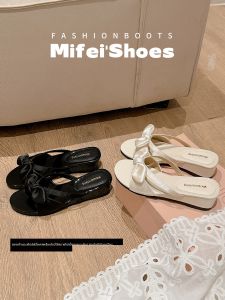 MIFEI | Thick Sole Bow Design Sandals