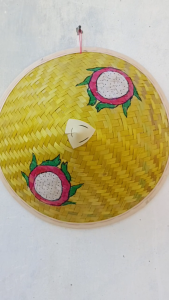 Topi Caping Lukis Motif Buah Naga | Topi Caping Karnaval Anak