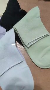 kaos kaki wanita pendek polos import warna pastel soft atas mata kaki bahan katun lembut premium ankle women socks 11090