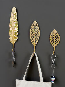 Nordic Style Iron Art Single Hook Coat Hat Decorative Hooks for Entrance Way No Drilling Required Luxury Clothing Store Fitting Room Airbnb Hotel