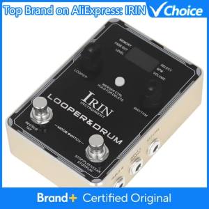 IRIN | IRIN XS-04 Electric Guitar Pedal Drum Machine Phrase Loop Effect Monoblock 40 Storage 100 Drum Rhythms 10 Metronomes Guitar Part