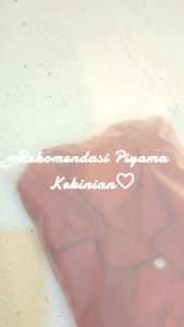 Setelan Piyama CP/Baju Tidur DEWASA bahan SATIN VELVET Lengan Pendek/Piyama WANITA model List Polos