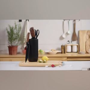 ListonX [New] Minimal Design 6-in-1 Kitchen Knife Set | Minimal Precision Knife Set | Sleek Minimalist Design Easy to Use Fully Meets All Your Kitchen Needs