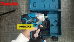 Makita คอนเวอร์ขันบล็อกกระแทกไร้สาย ประแจผลกระทบไร้สาย 520N.m ร่วมกับเครื่องมือซ่อมรถยนต์ 199V 6.0Ah