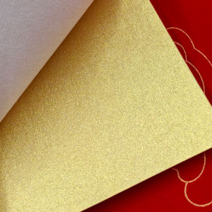 Handmade Traditional Chinese Calligraphy Work Gold Luminous Powder Ink Mud Printed on High Quality Smooth Xuan Paper