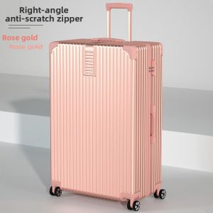 ZIYINGCHA | Extra Large Retro Luggage With 360 Wheels and Lock 34inch