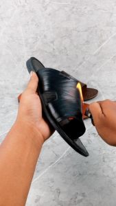 Mletre Premium Sandal Selop Kulit Pria | Sandal Kulit | Sandal Slop Pria (B11)
