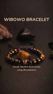 Gelang  Aesthetic Pria Wanita Keren Terbaru Tali Serut Batu Kristal Alam Akik Tiger Eye Black Onyx Amethyst Kecubung Ungu Asli Ori Original Hitam Bulat Cowok Cewek Dewasa Korea Style Import Mewah Elegan
