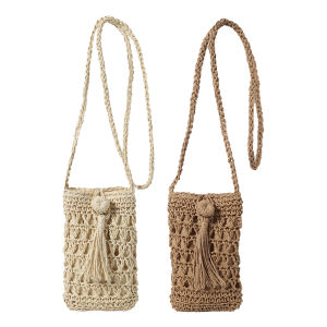 Mojoyce Người Đàn Ông Của Túi đeo chéo thường ngày Với phong cách dân tộc Rơm Và Đan Thiết Kế Túi đeo vai bền Cho Du Lịch Và sử dụng hàng ngày