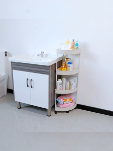 Gratz MALL ชั้นวางของในห้องน้ำ ชั้นวางของเข้ามุม ชั้นวางของสามเหลี่ยมพลาสติก ชั้นวาง2-5 ชั้น คุณภาพ แข็งแรง มากคะ เก็บของใช้ในห้องน้ำ การออกแบบกลวง กันน้ำกันขึ้นรา