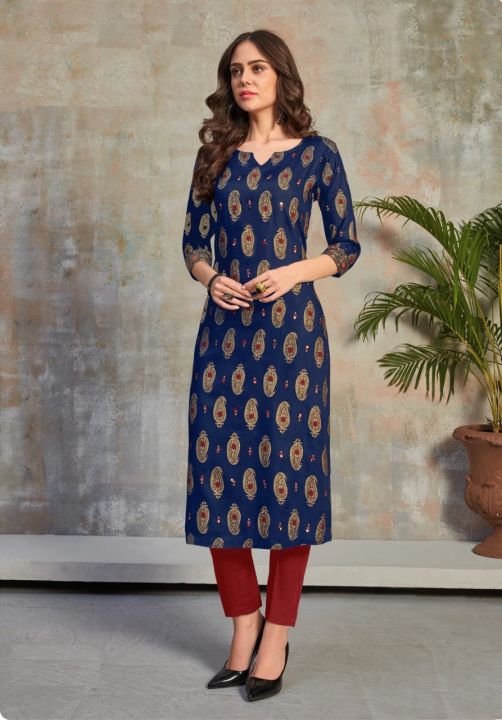 NEW SUPER HIT PLUS SIZE STRAIGHT KURTI LUNCHING SUPER DESIGN