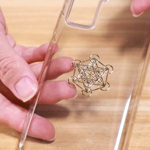 4Pcs/Set New Metal Energy Decor Sticker Flower Of Life