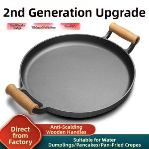 MEISITEKEKE | Cast Iron Non-Stick Pancake Pan For Hand-Grip Pancakes