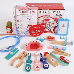 Toys Unlimited Ready Stock Wooden Magnetic Dentist Role Play Toy Set Pretend Play Dental Tooth Teeth Doctor Education Gift for Baby Girl Present for Child