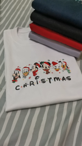 Mickey and Friends Disney Christmas T-Shirt Durable and Comfortable Cotton Shirt for All Gender