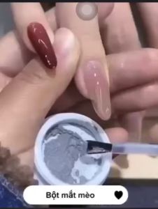 Tráng gương mắt mèo ánh trăng chà móng Tay nail