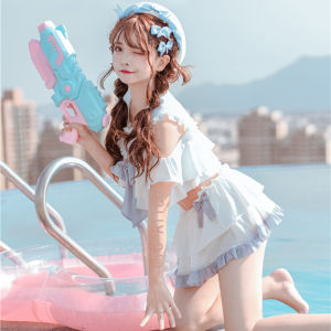 Áo Tắm Đồ Bơi Đáng Yêu Học Sinh Suối Nước Nóng Cổ Thủy Thủ Phong Cách Hải Quân Kiểu Nhật Đáng Yêu Tôn Dáng Gầy Ngực Nhỏ Kiểu Tiên Nữ Phân Mảnh Mùa Hè Cho Nữ