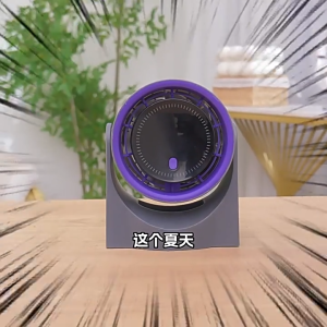 XIAOM1 Desktop Wall-mounted Fan 360 Air Supply Portable fan USB Rechargeable Digital Display 100 Gear High-speed Turbo Small Fan Silent LED Digital Display Office Fan Timerable